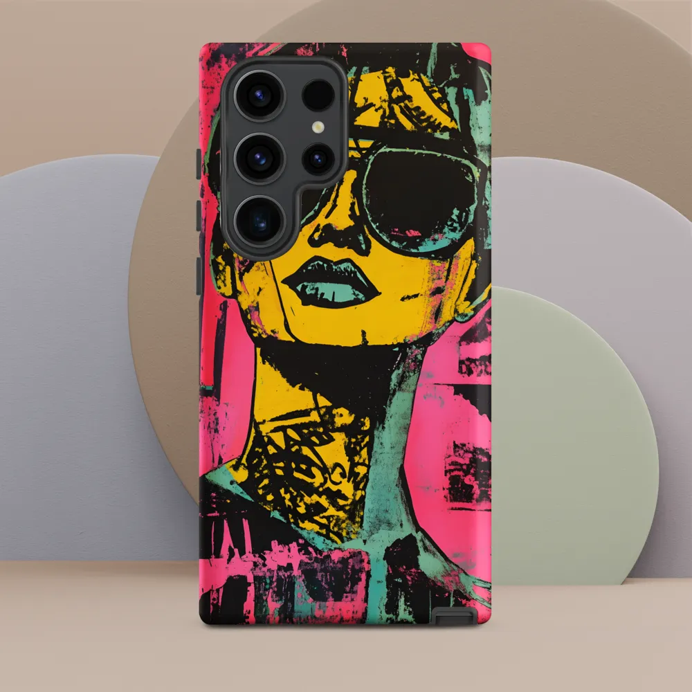 Confident Portrait in Neon Colors