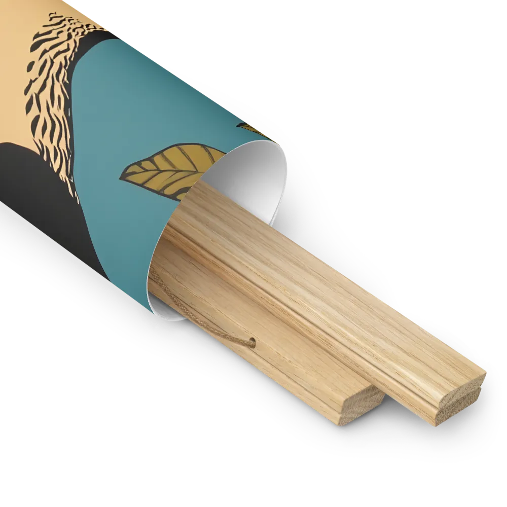 Tropical Majesty: The Toucan at Rest | Poster With Oak Wood Hanger | 16″×16″