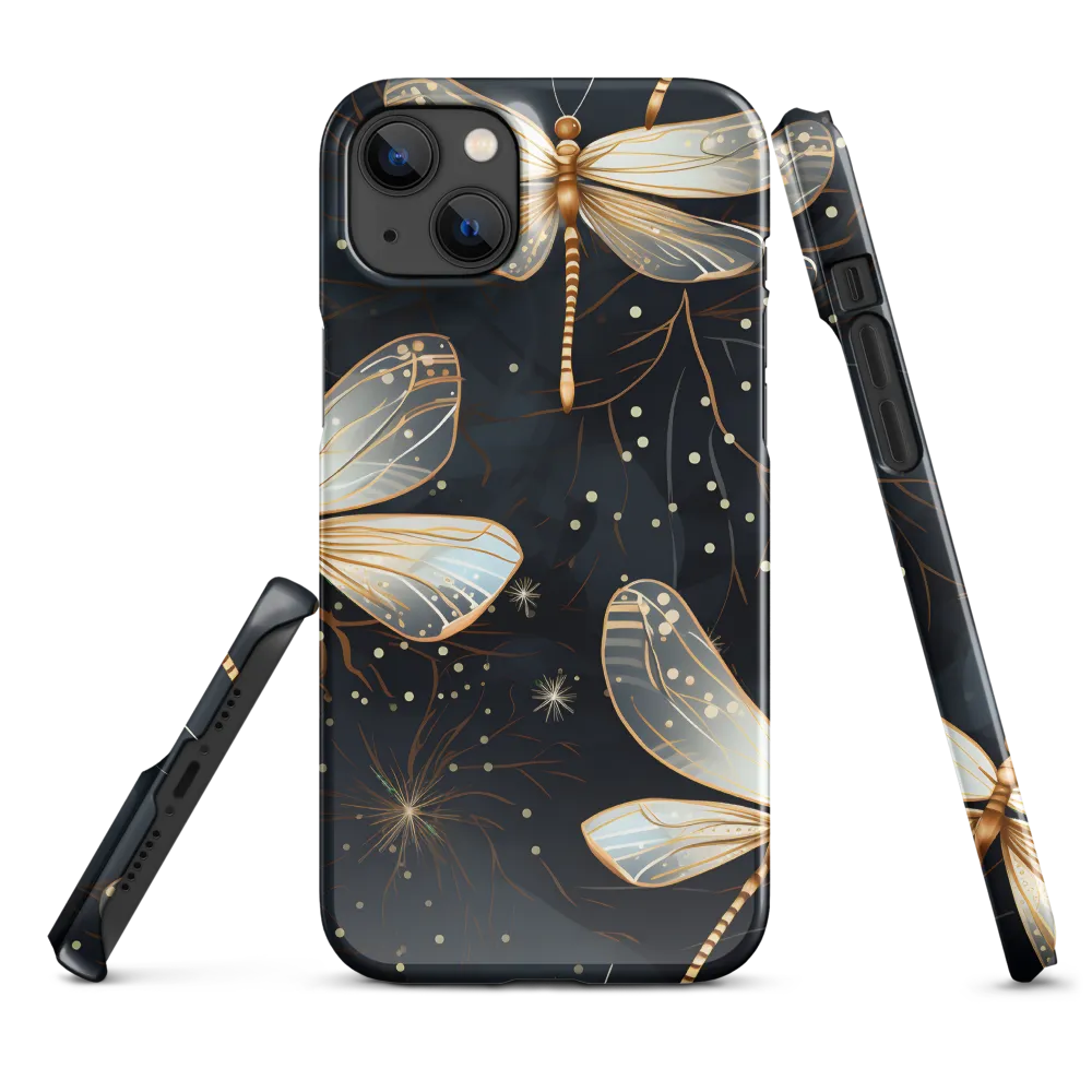 Ethereal Dance: Dragonflies in a Midnight Garden