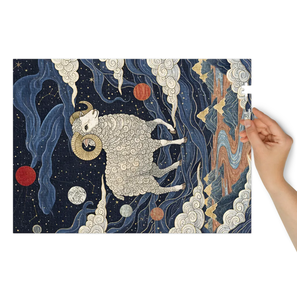 Guardian of the Celestial River 
 Jigsaw Puzzle in Tin Box