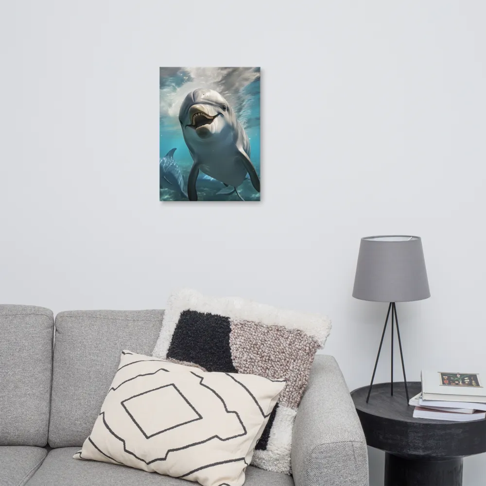 Beneath the Waves: A Dolphin's Dance