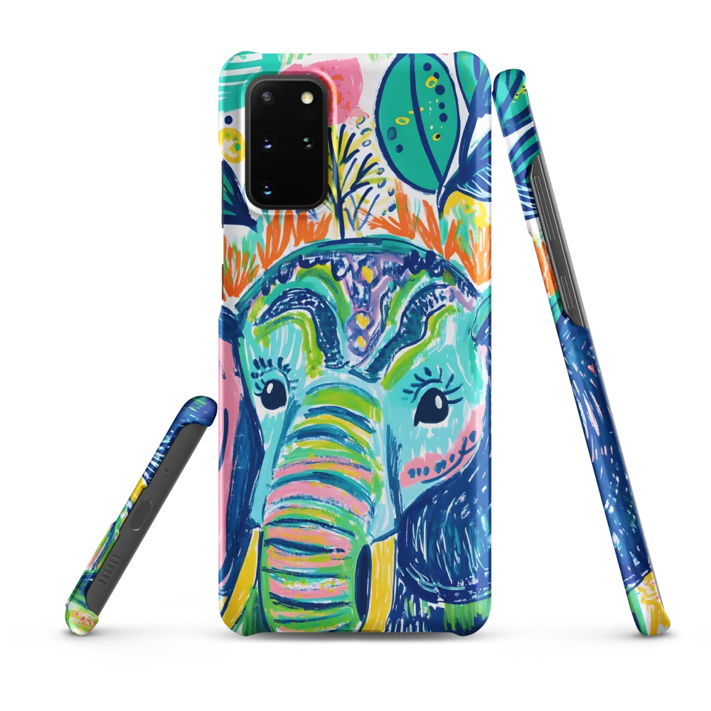 Whimsical Elephant Portrait | Phone Case |  S20 Plus | Snap Case | Matte
