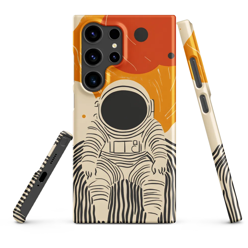 Astronaut in Cosmic Thoughts | Phone Case |  S24 Ultra | Snap Case | Matte