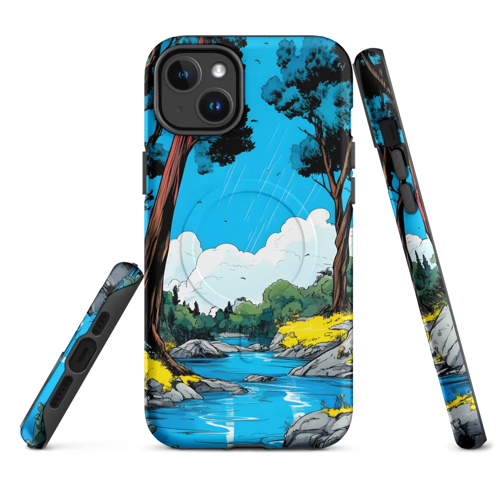 Tranquil River in a Comic Landscape