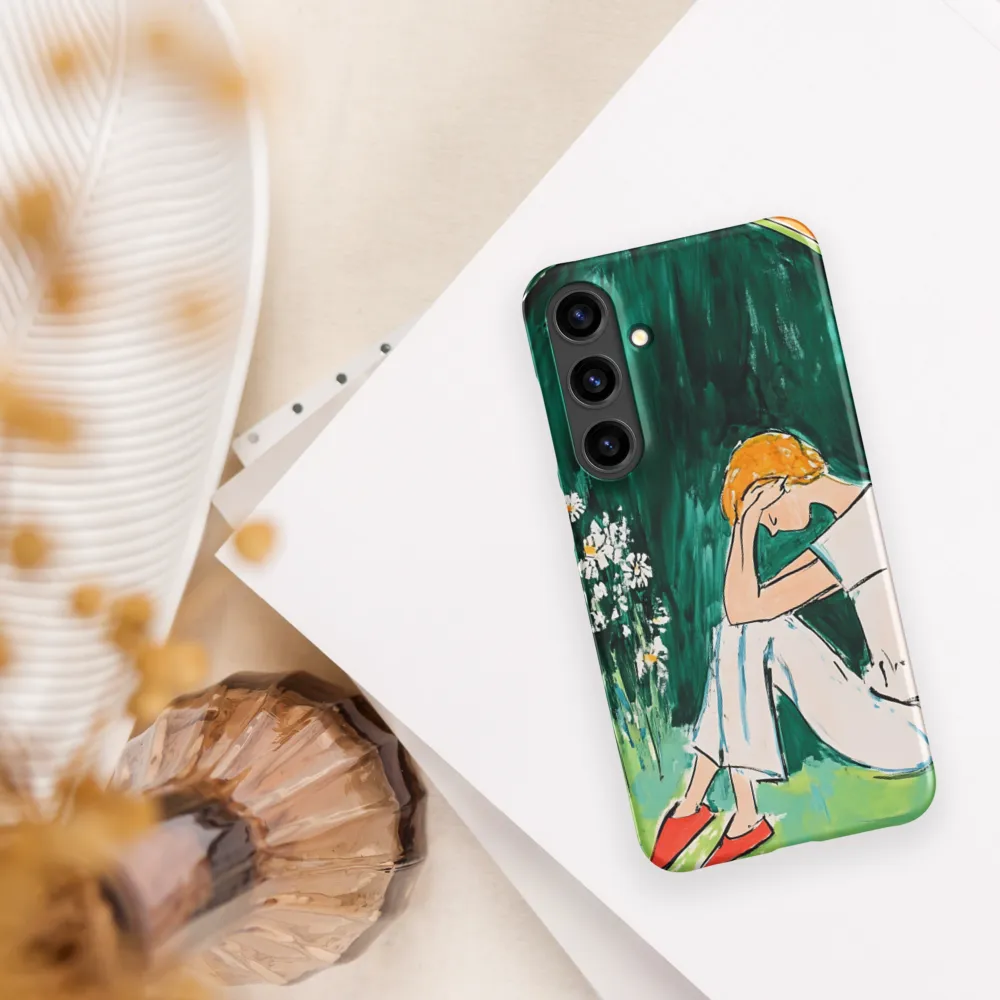 Silent Sorrow | Phone Case |  S24 Plus | Snap Case | Matte