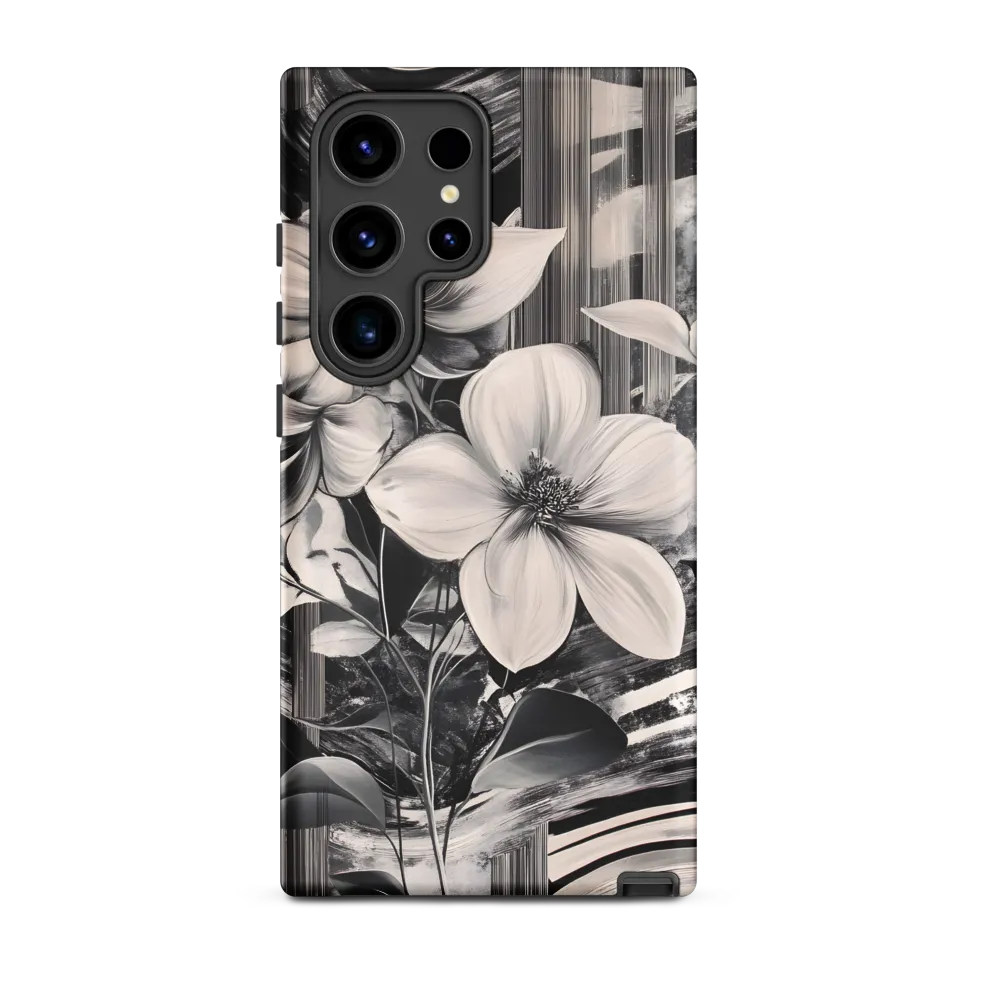 Ethereal Bloom: A Dance of Monochromes