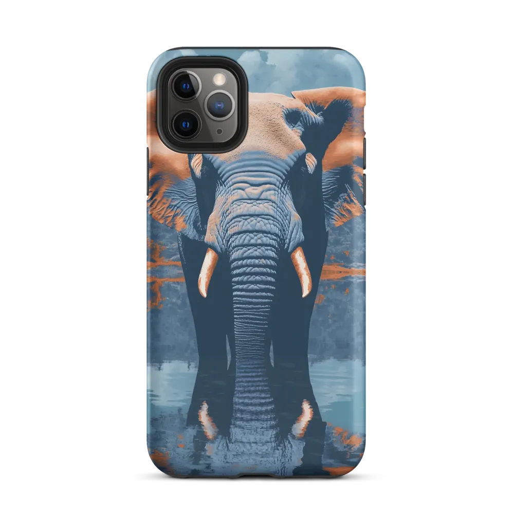 Majestic Reflection: The Elephant's Serenade