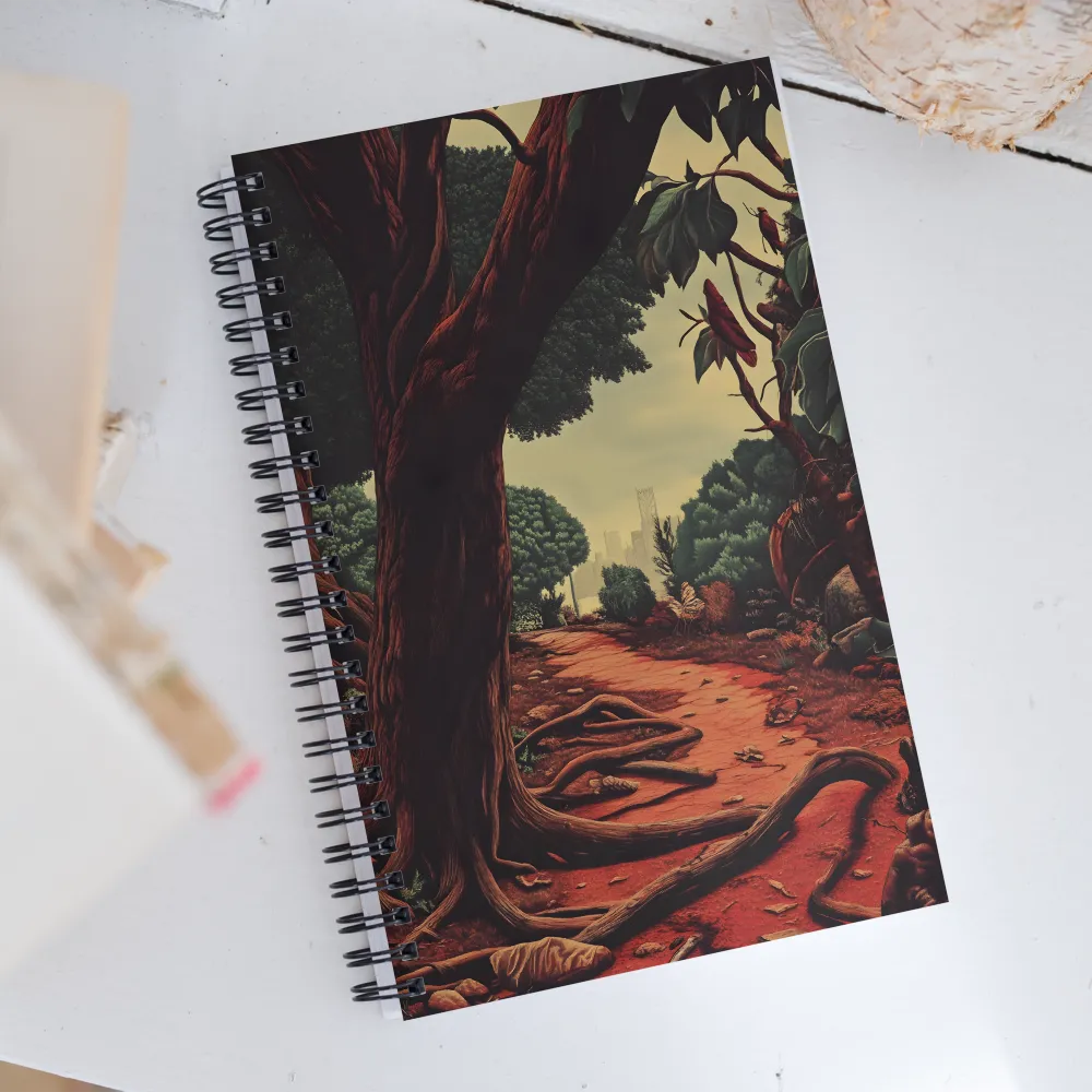 Pathway Through the Enchanted Grove | Spiral Notebook