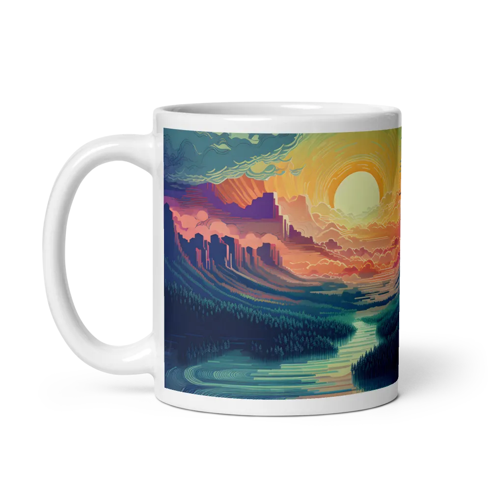 Elysium at Dusk | Mug with White inside | 11 oz