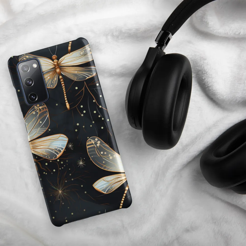 Ethereal Dance: Dragonflies in a Midnight Garden