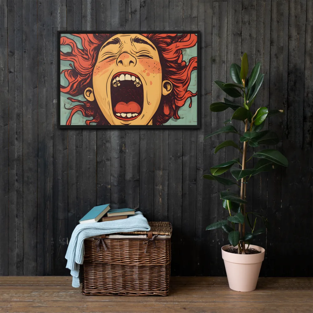 Fury Unleashed | Canvas with Black Frame | 24″×36″