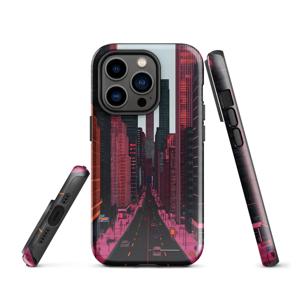 Urban Dreamscape: A Futuristic City | Phone Case |  14 Pro | Tough Case | Glossy