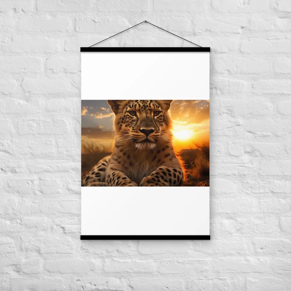Regal Presence: The Leopard at Sunset