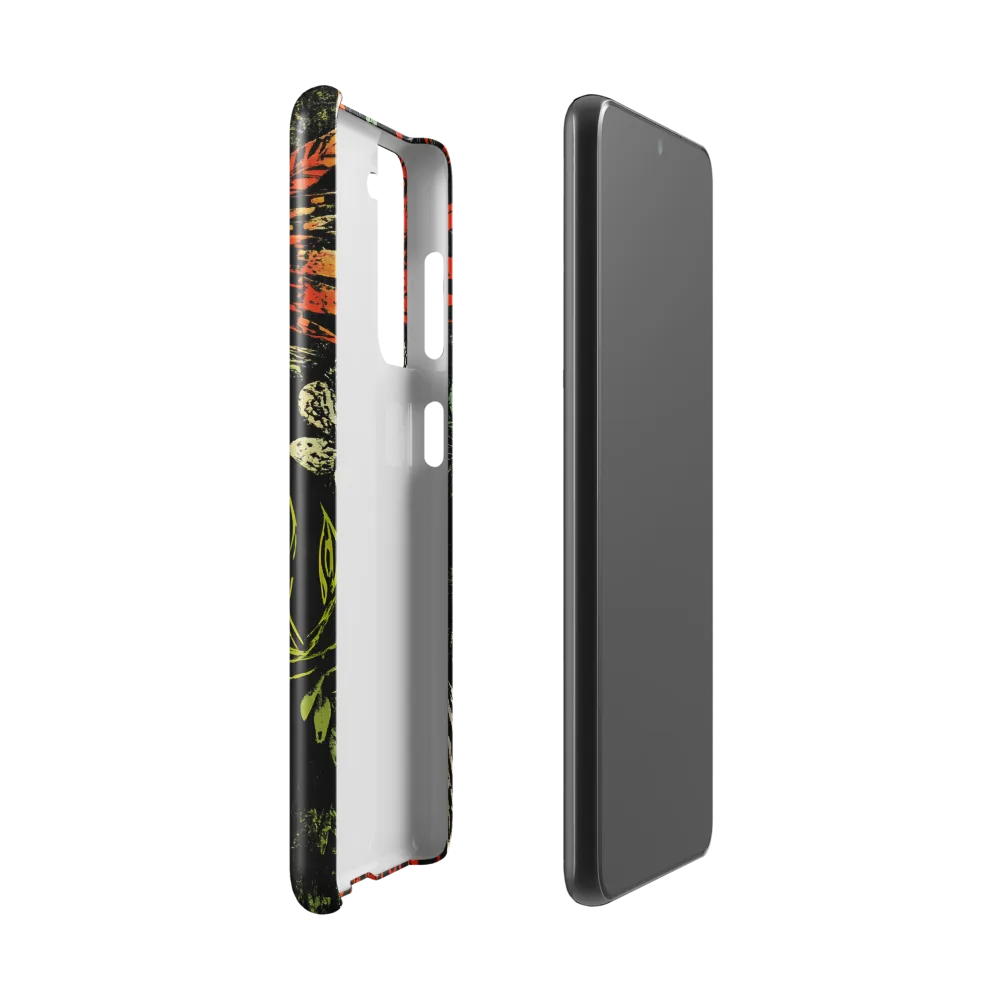 Mystical Flora: A Surreal Portrait | Phone Case |  S21 | Snap Case | Glossy