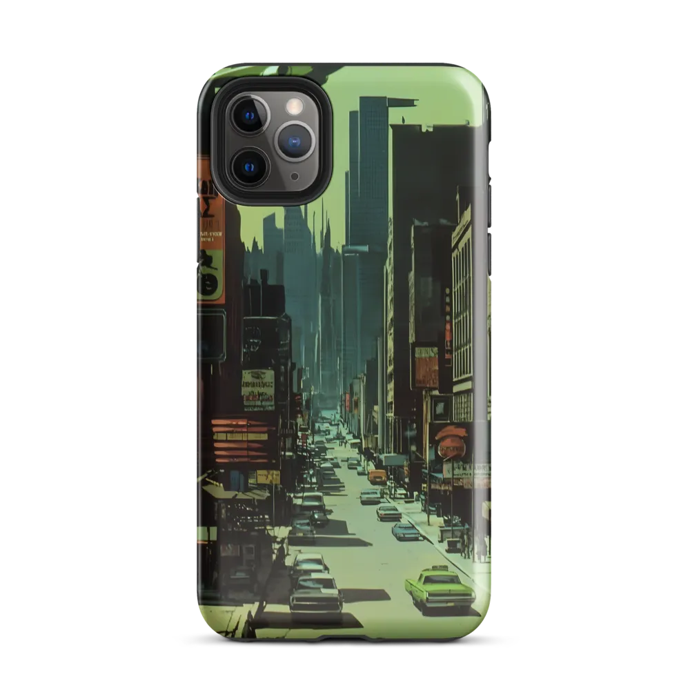 Nostalgic Futurism in Urban Splendor | Phone Case |  11 Pro Max | Tough Case | Glossy