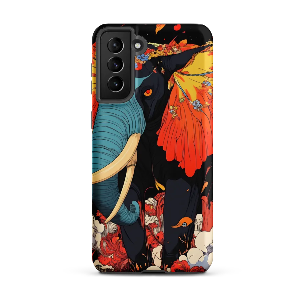 Majesty of the Floral Elephant | Phone Case |  S21 Plus | Tough Case | Matte