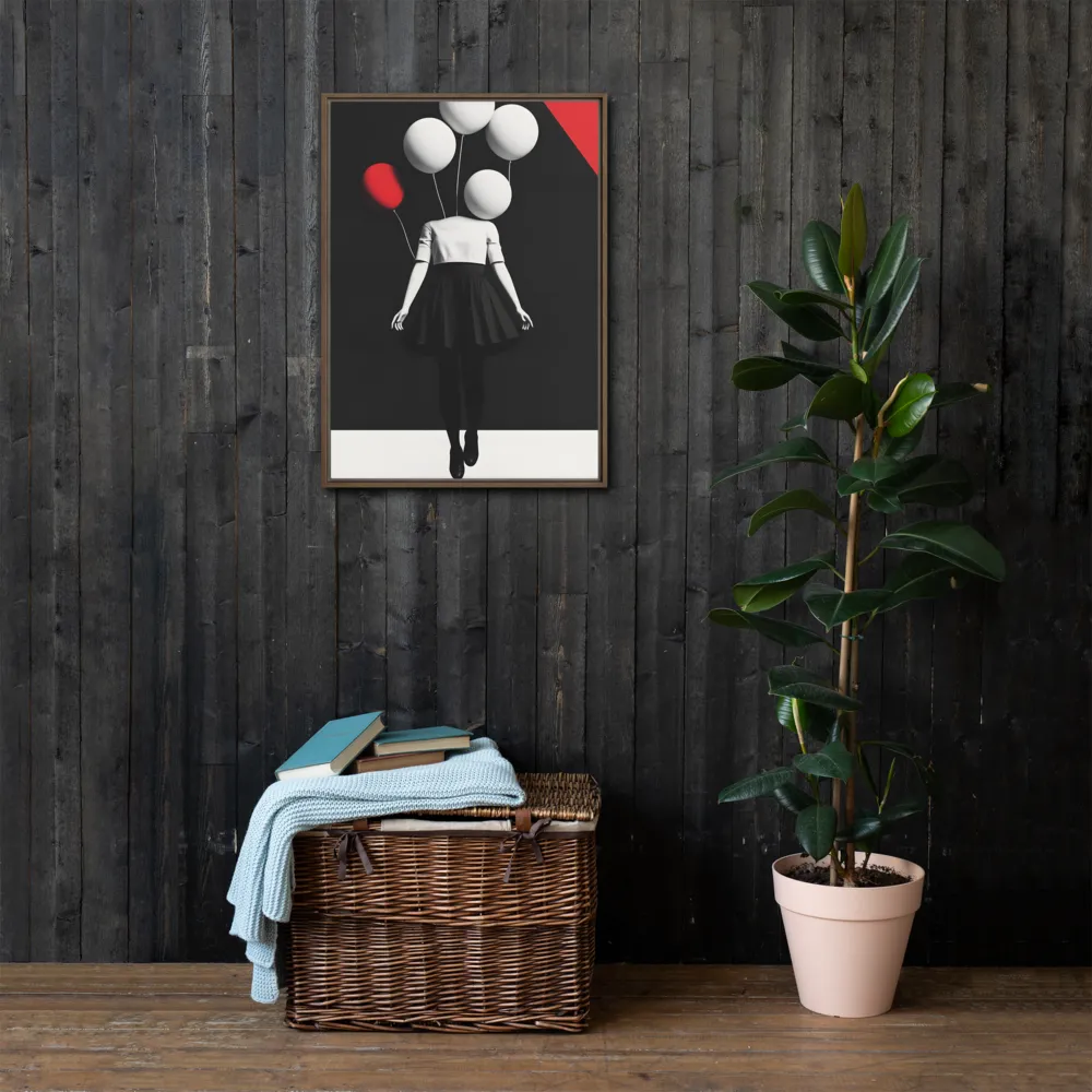 Suspended in Mystery | Canvas with Brown Frame | 20″×28″