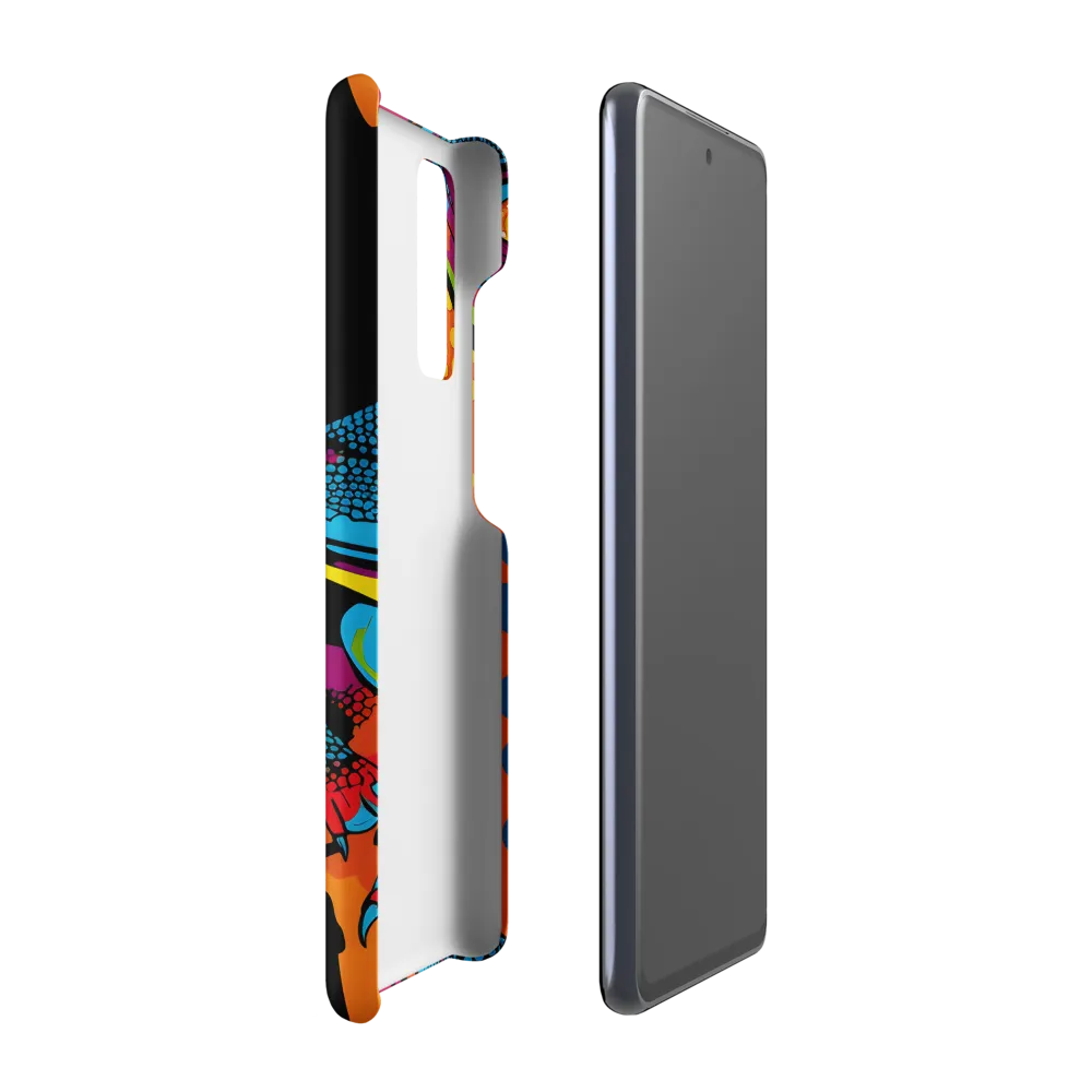Colorful Encounters: The Playful Geckos | Phone Case |  S20 FE | Snap Case | Matte