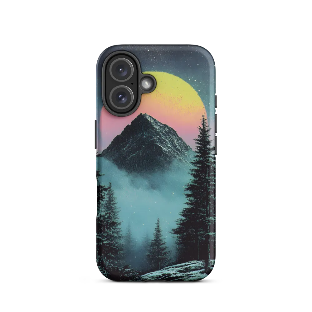 Ethereal Peaks Under Celestial Lights | Phone Case