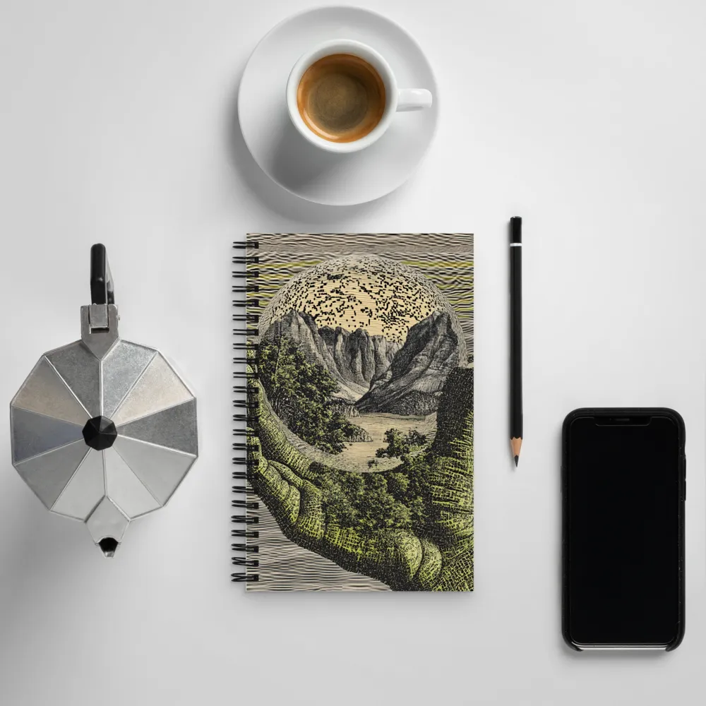 Embrace of Nature's Sphere | Spiral Notebook