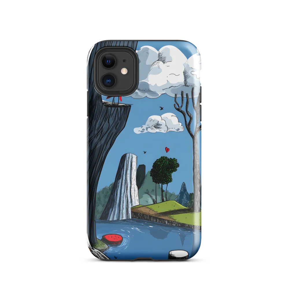 Whimsical Cliffside Reflections