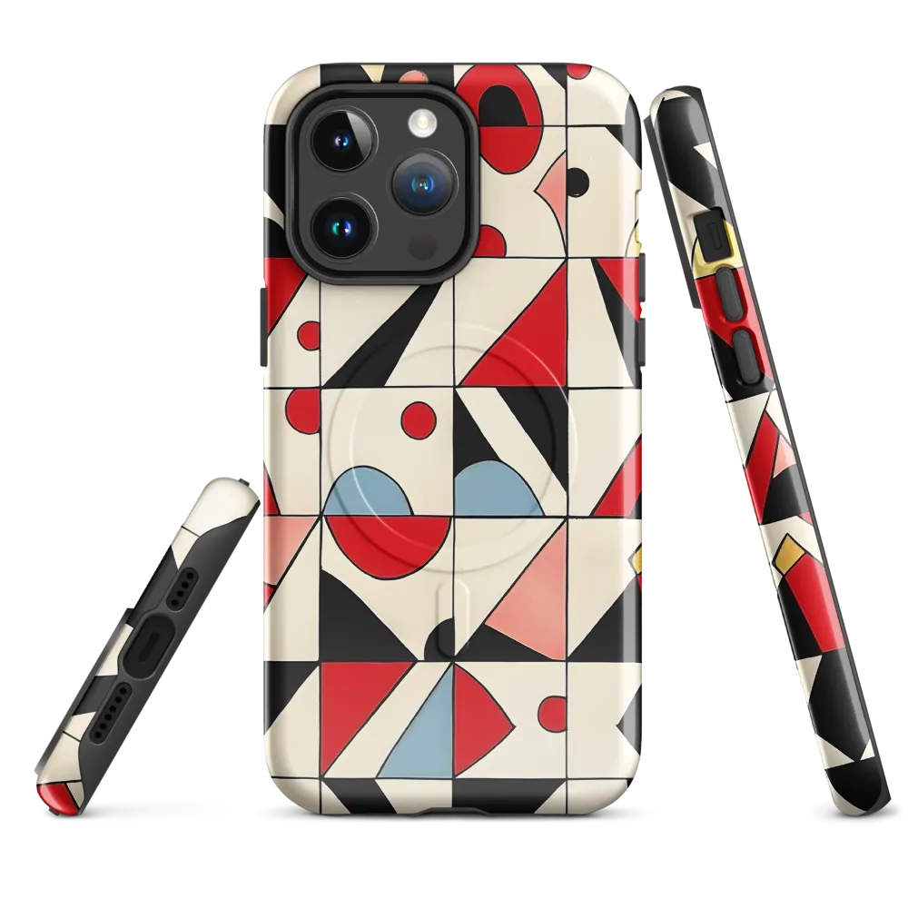 Dynamic Geometric Harmony | Phone Case |  14 Pro Max | MagSafe® Tough Case | Glossy