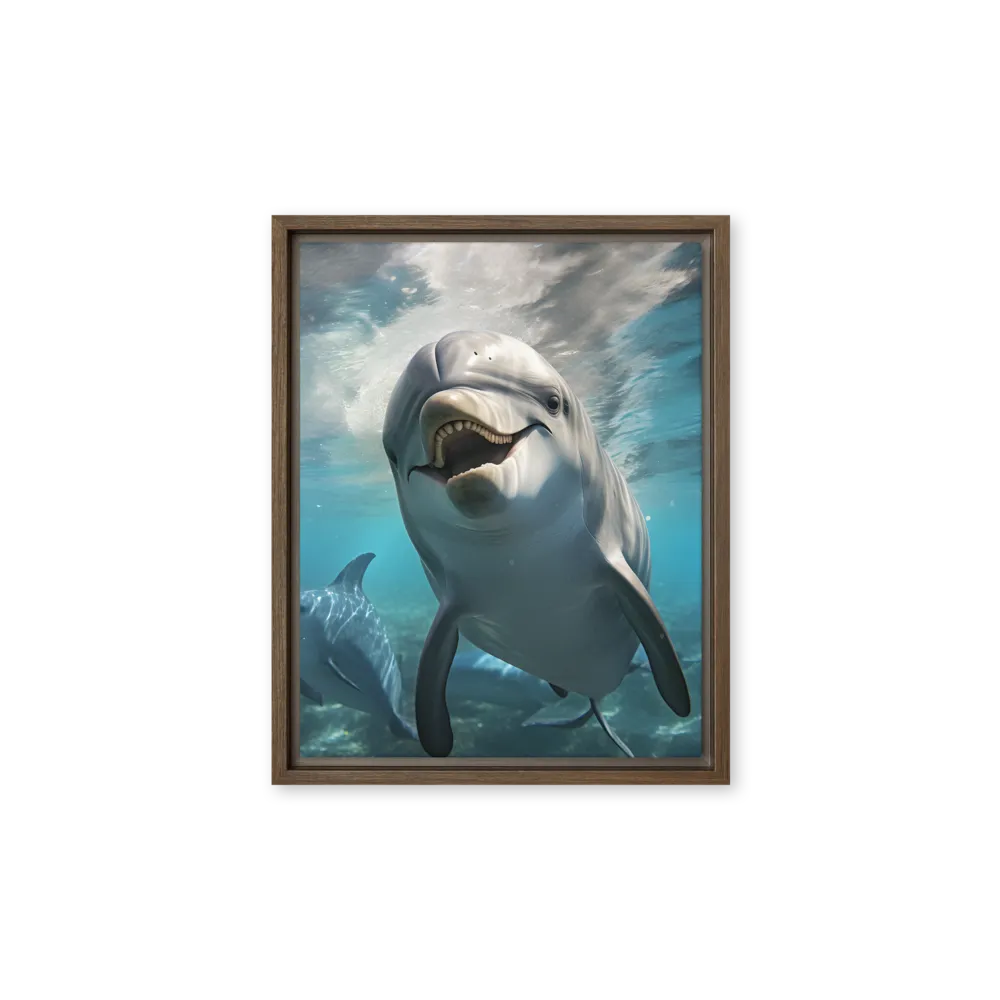 Beneath the Waves: A Dolphin's Dance