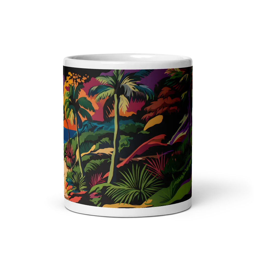 Tropical Sunset Escape | Mug with White inside | 11 oz