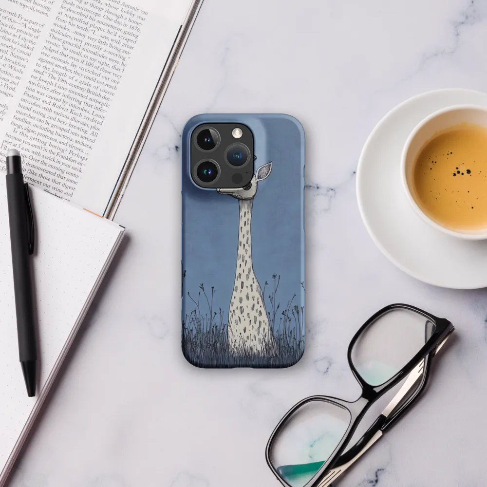 Whimsical Giraffe in Blue