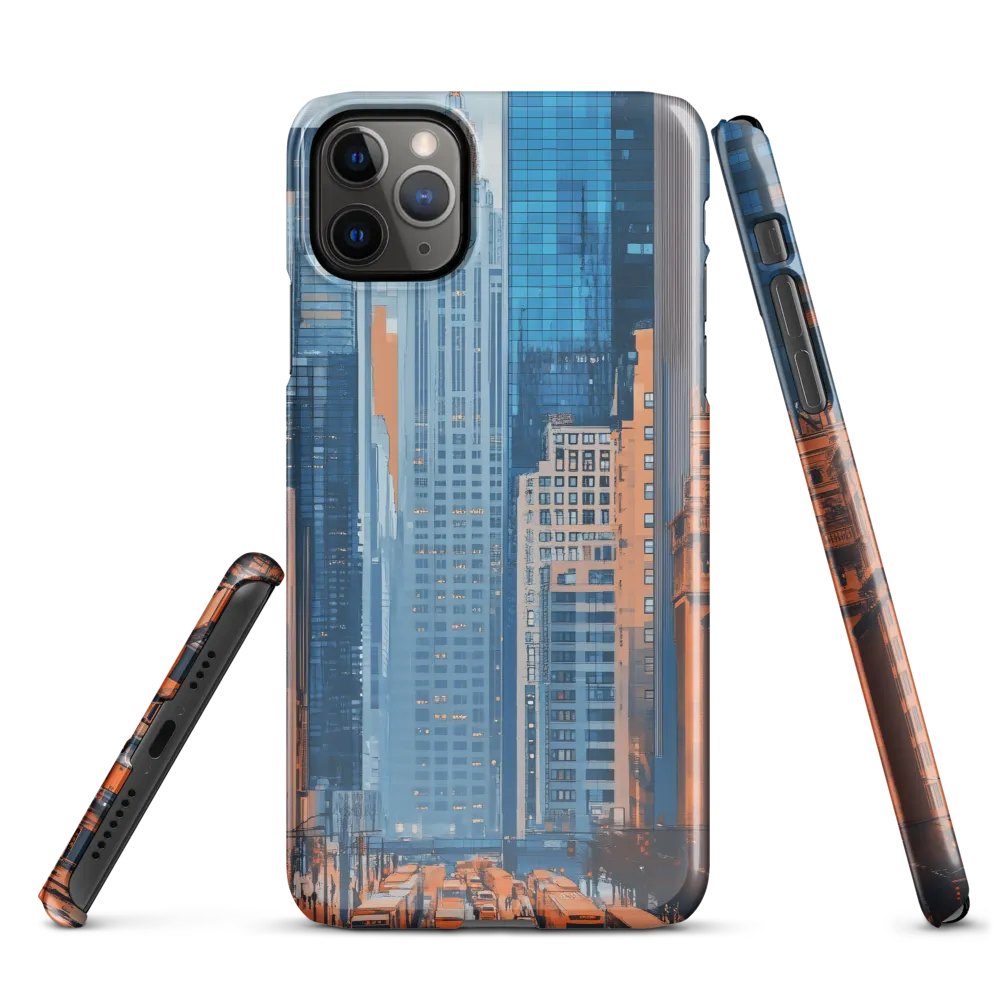 Urban Symphony in Blue and Orange | Phone Case |  11 Pro Max | Snap Case | Glossy