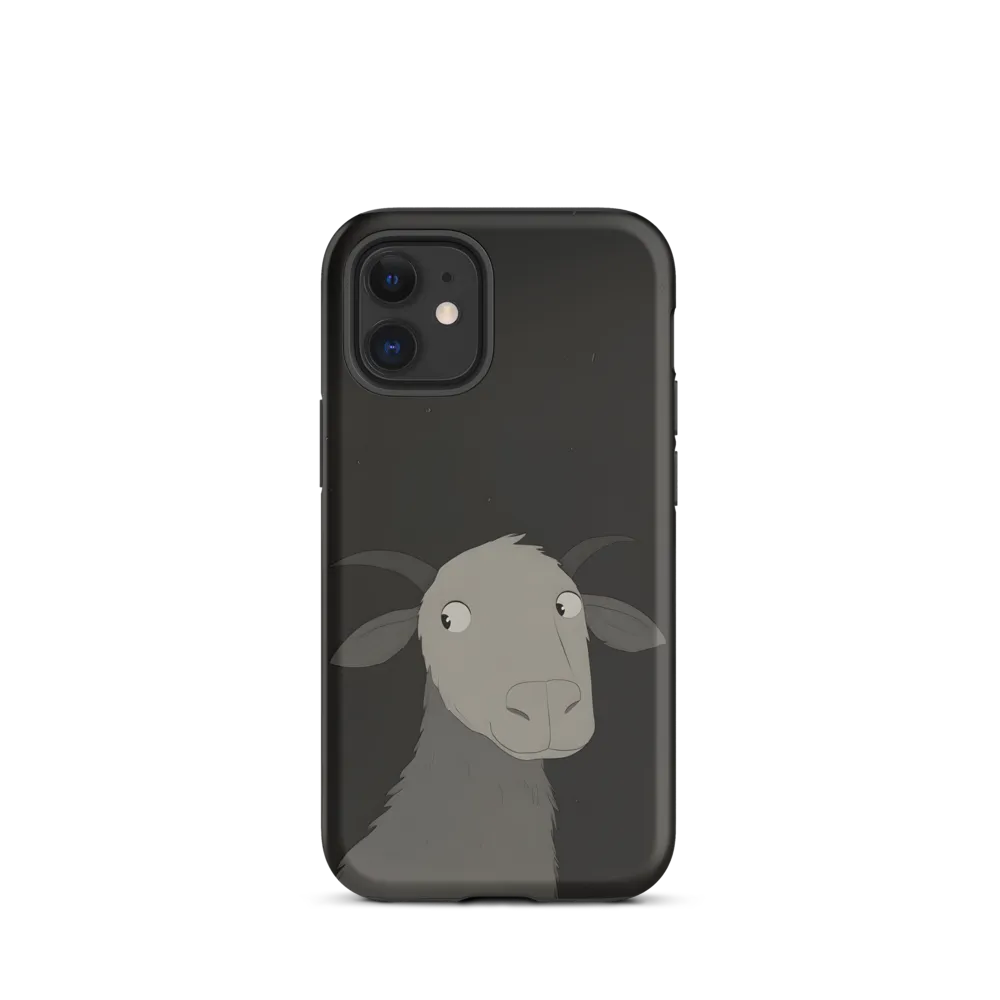 Whimsical Goat in Darkness | Phone Case |  12 mini | Tough Case | Matte