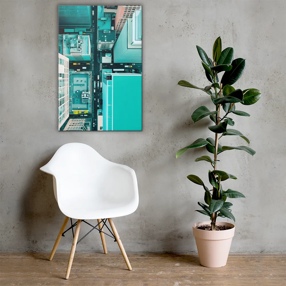 Urban Geometry: Aerial Perspective | Canvas | 24″×36″