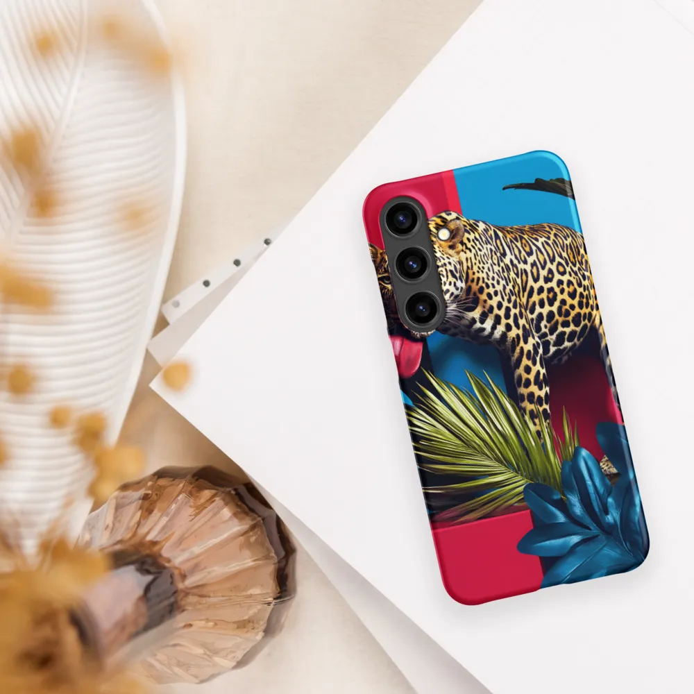 Playful Leopard in Vibrant Paradise