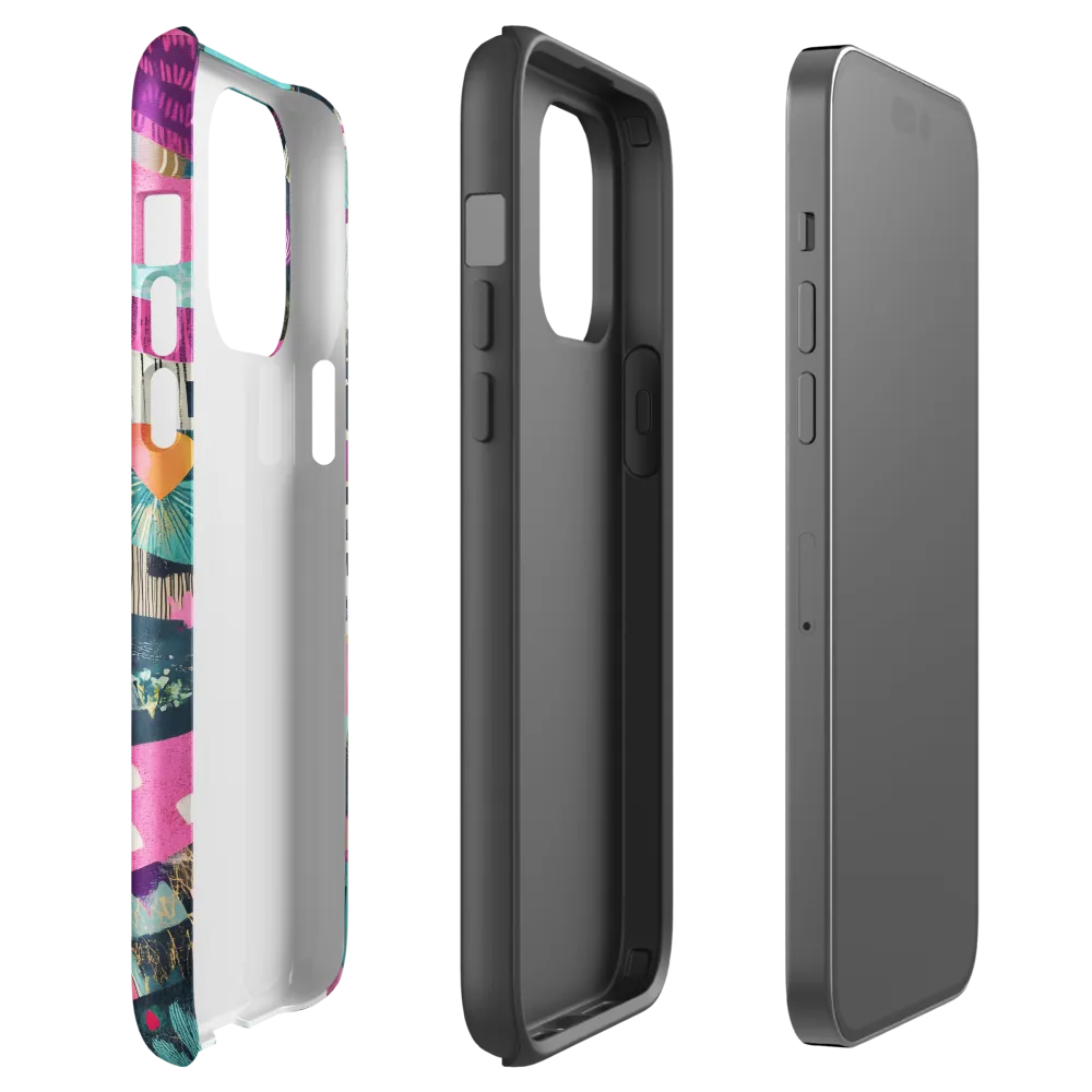 Whimsical Journey Through a Vibrant Landscape | Phone Case |  14 Pro Max | Tough Case | Glossy