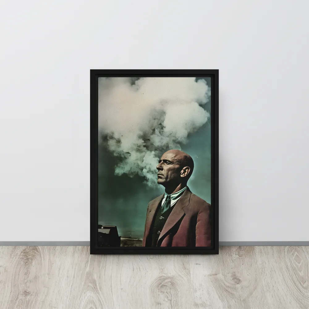 Clouded Thoughts | Canvas with Black Frame | 12″×18″