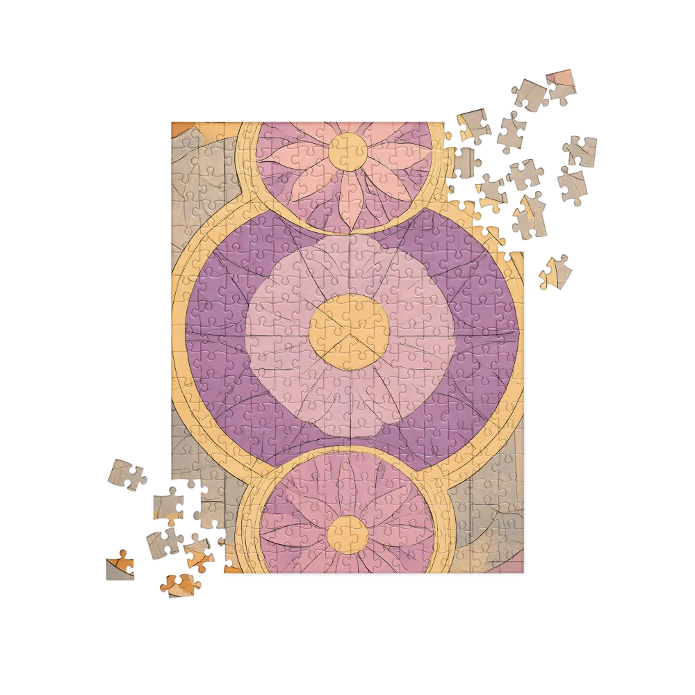 Serenity in Floral Geometry | Jigsaw Puzzle | 252 pieces