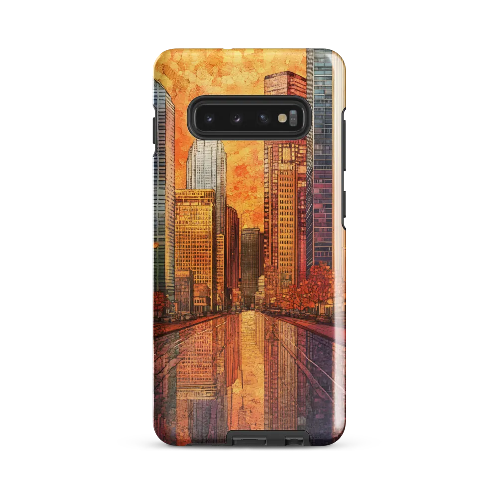 Reflections of a Vibrant City | Phone Case |  S10 Plus | Tough Case | Glossy