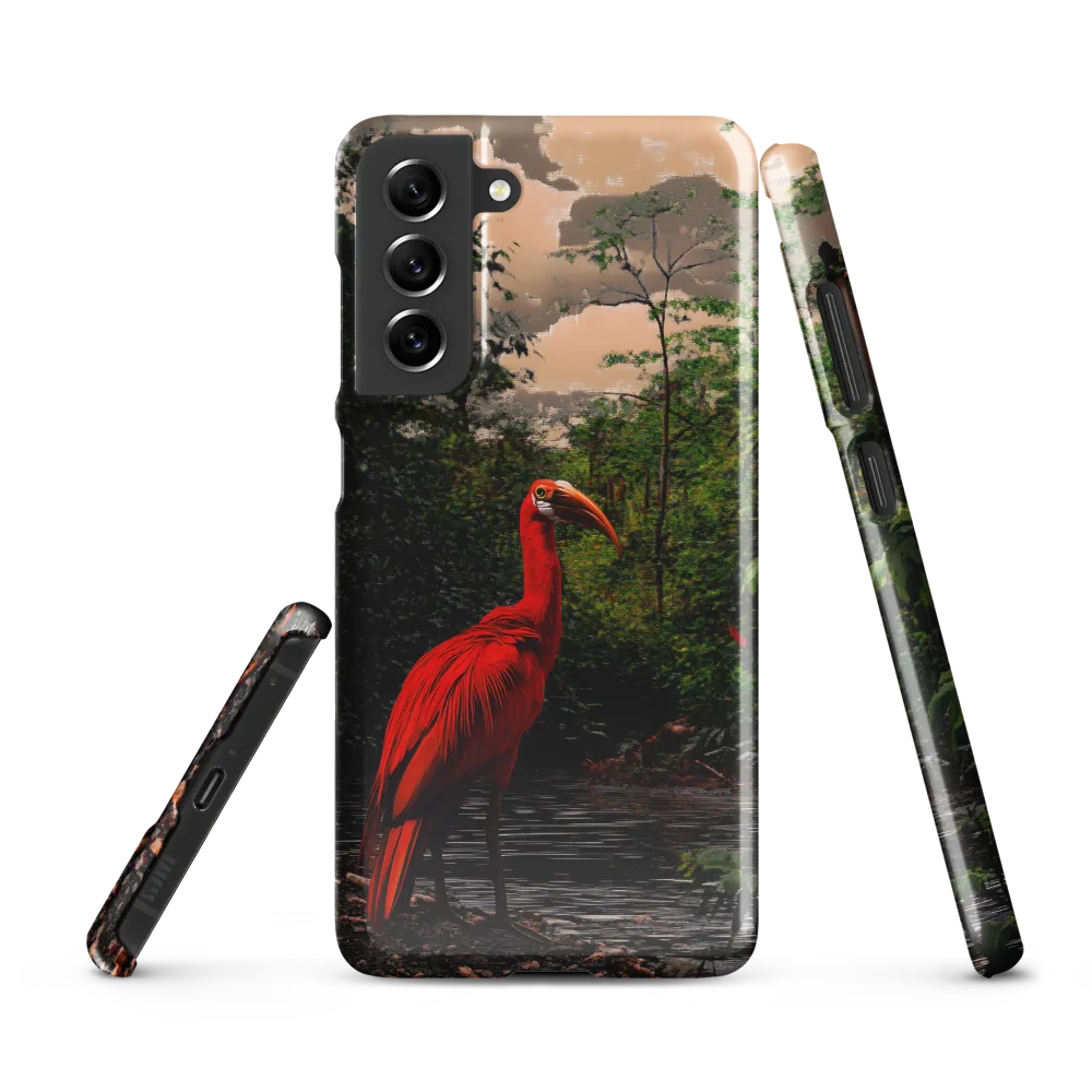 Enigmatic Elegance: The Scarlet Observer