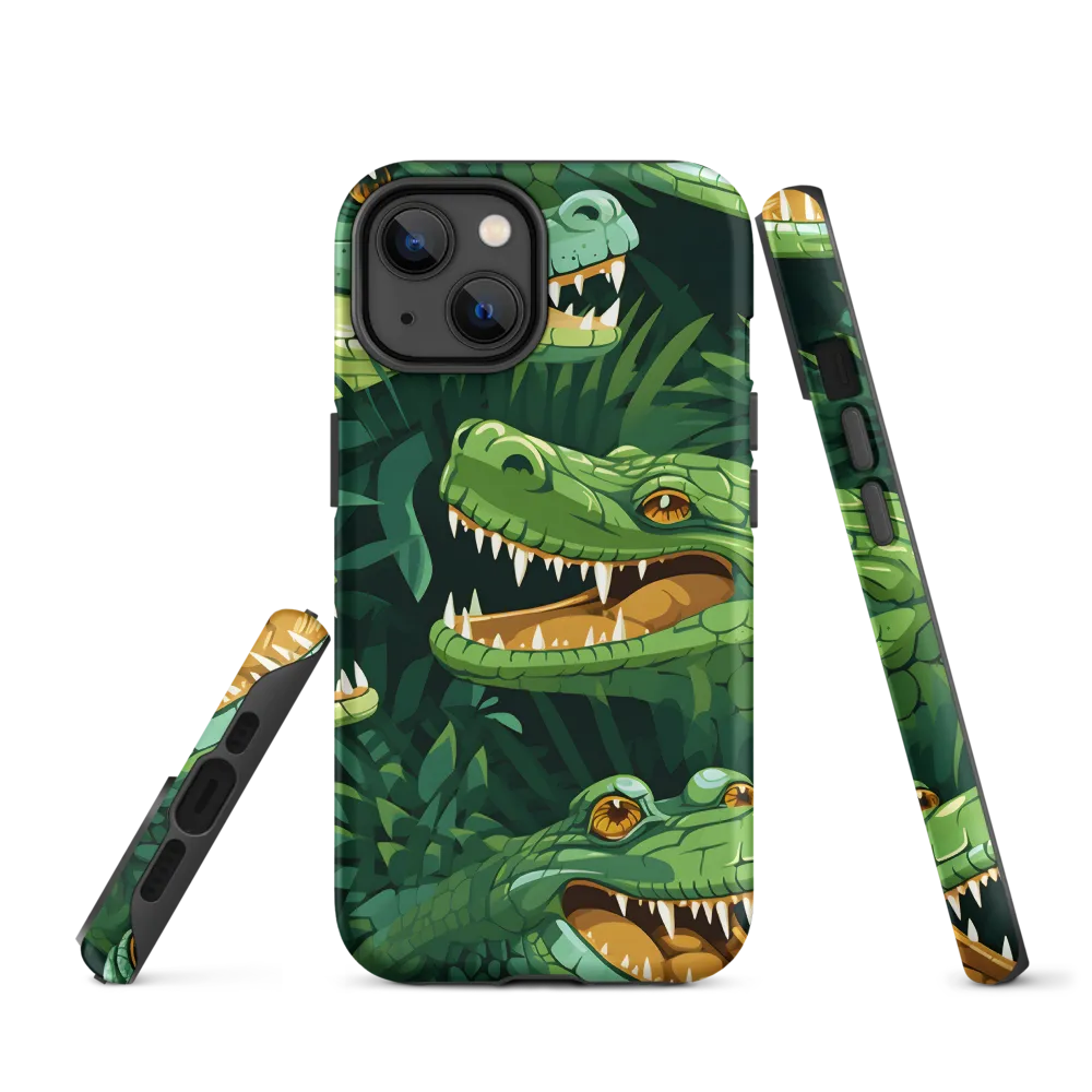 Fierce Crocodilian Medley | Phone Case |  14 | Tough Case | Matte