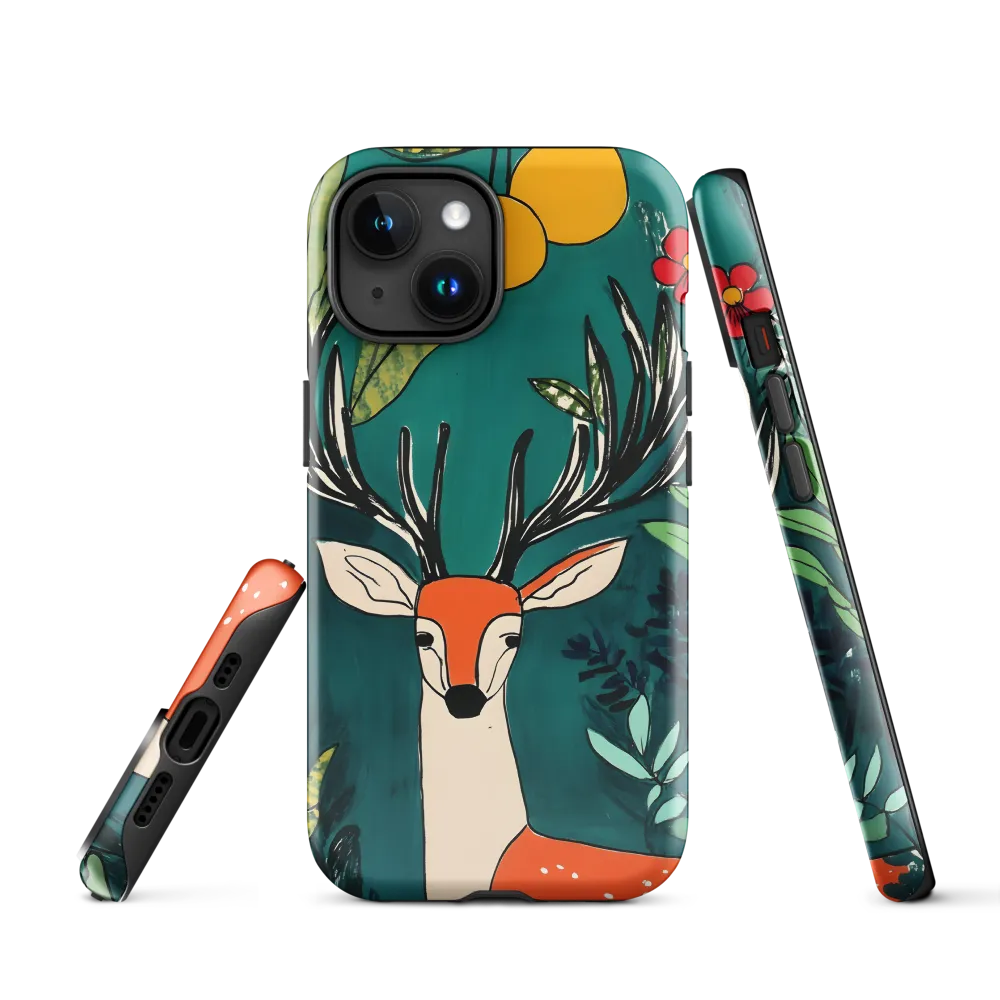 Nature's Embrace: The Majestic Deer | Phone Case |  15 | Tough Case | Glossy