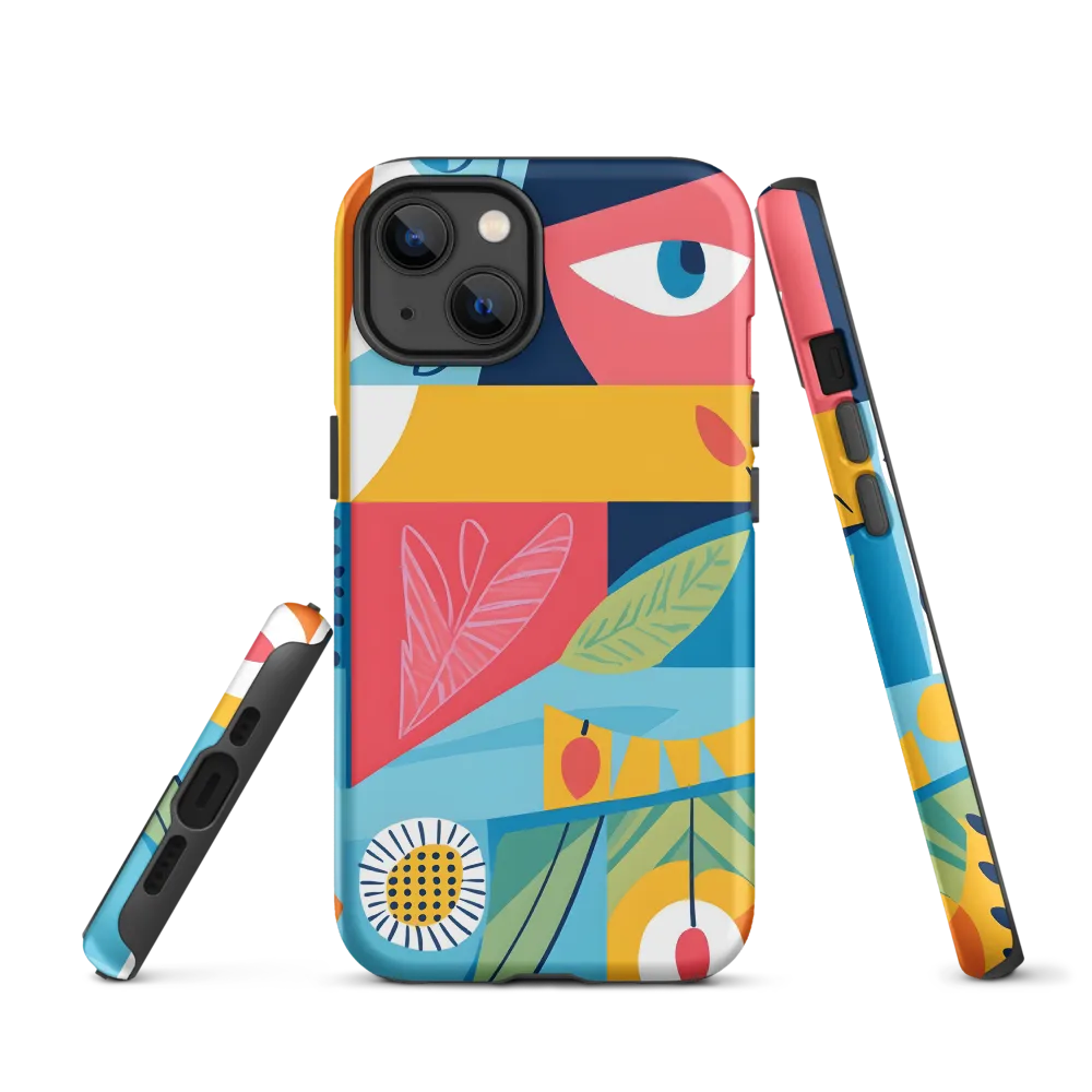 Vibrant Geometric Visage