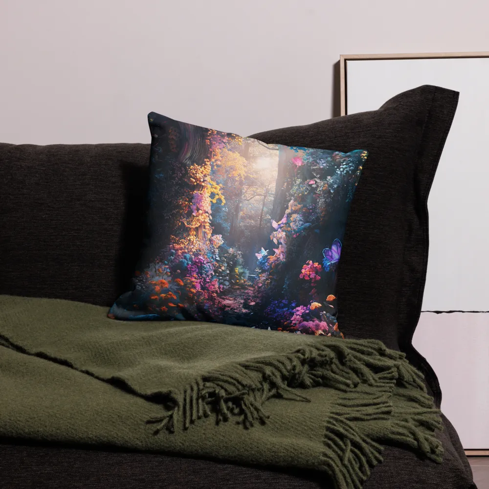 Enchanted Butterfly Forest | Pillow | 18″×18″