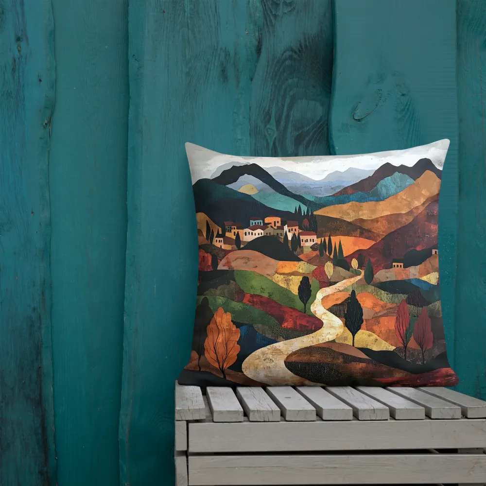 Harmony in Colorful Hills | Pillow & Pillow Case | Multiple Sizes