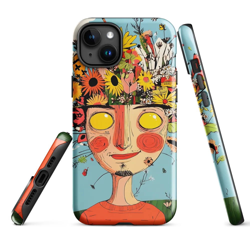 Whimsical Bloom | Phone Case |  15 Plus | Tough Case | Glossy