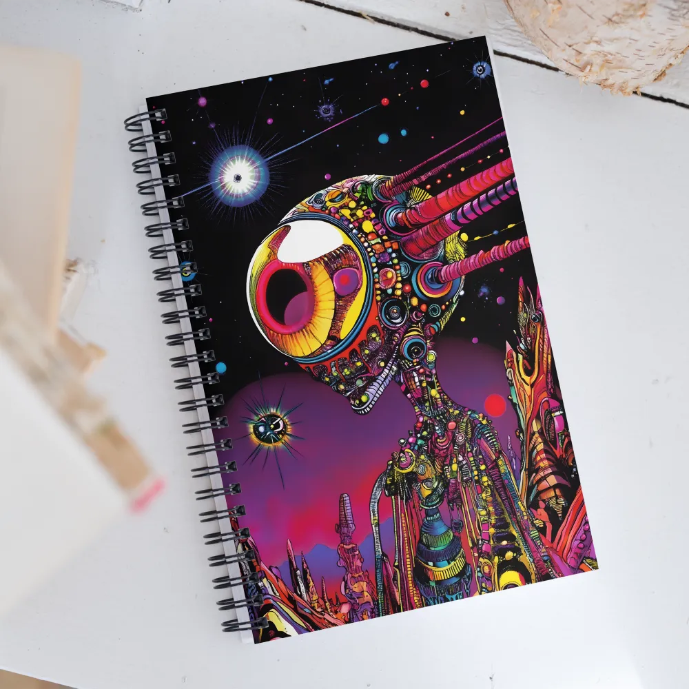 Cosmic Alien Odyssey | Spiral Notebook