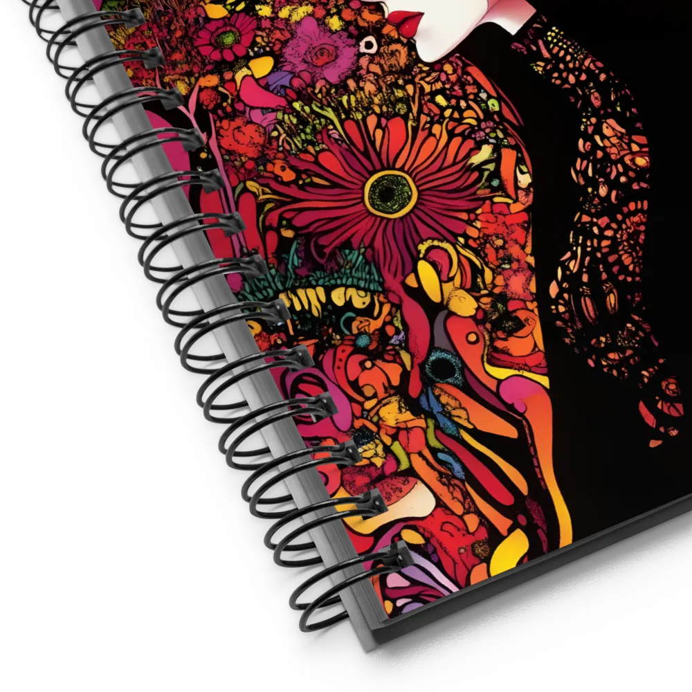 Mystical Flora: A Psychedelic Dream | Spiral Notebook