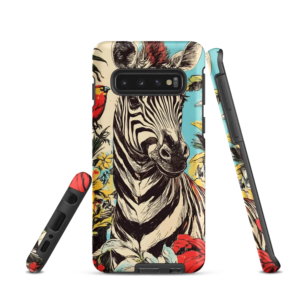 Zebra in Tropical Reverie