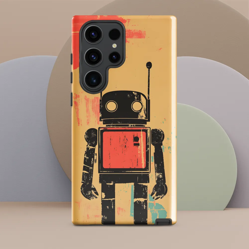 The Retro Robot | Phone Case |  S23 Ultra | Tough Case | Glossy