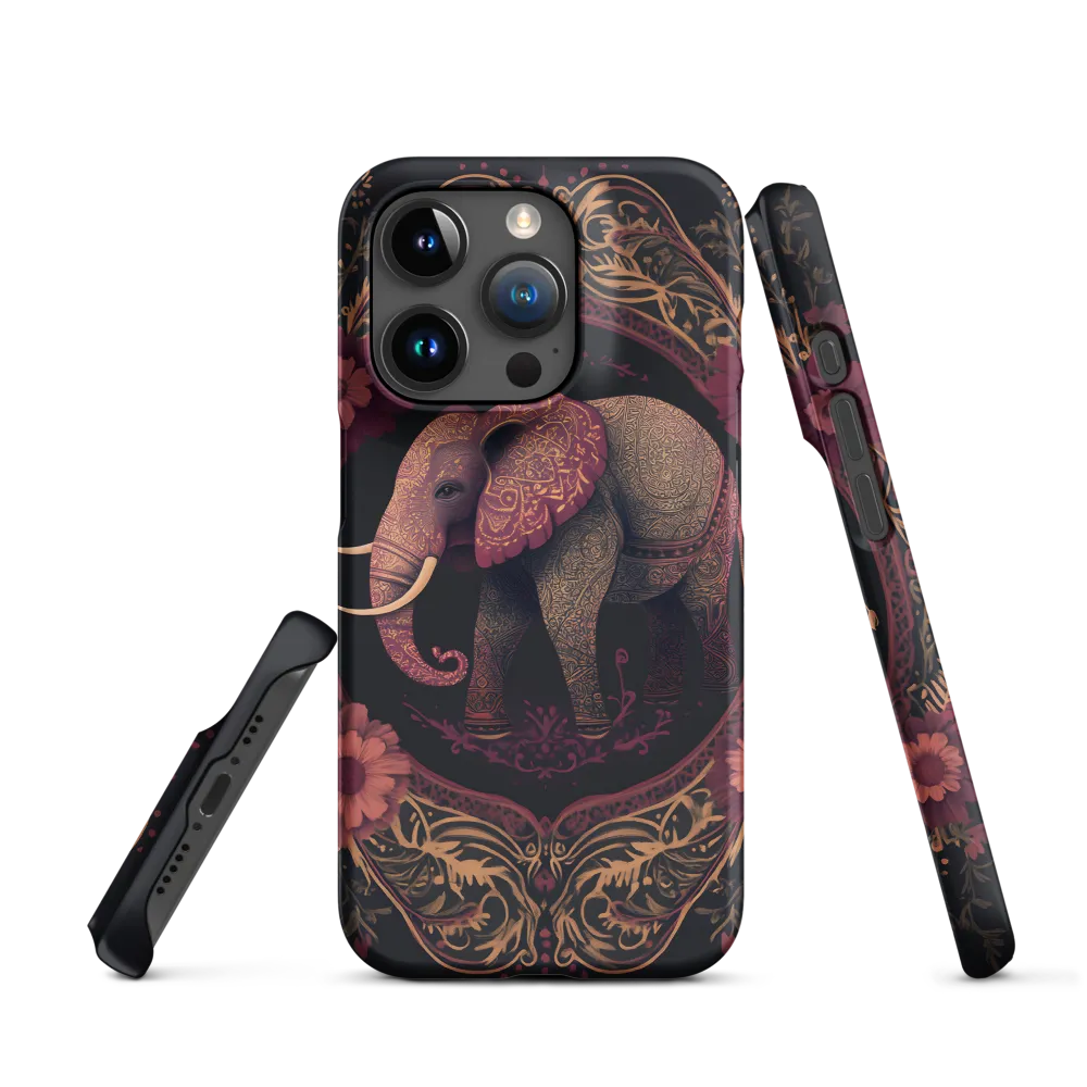 Regal Reverie: The Ornate Elephant | Phone Case |  15 Pro | Snap Case | Matte