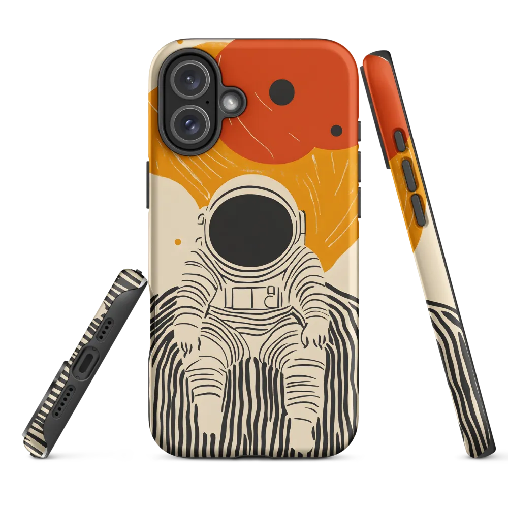 Astronaut in Cosmic Thoughts | Phone Case |  16 Plus | Tough Case | Matte